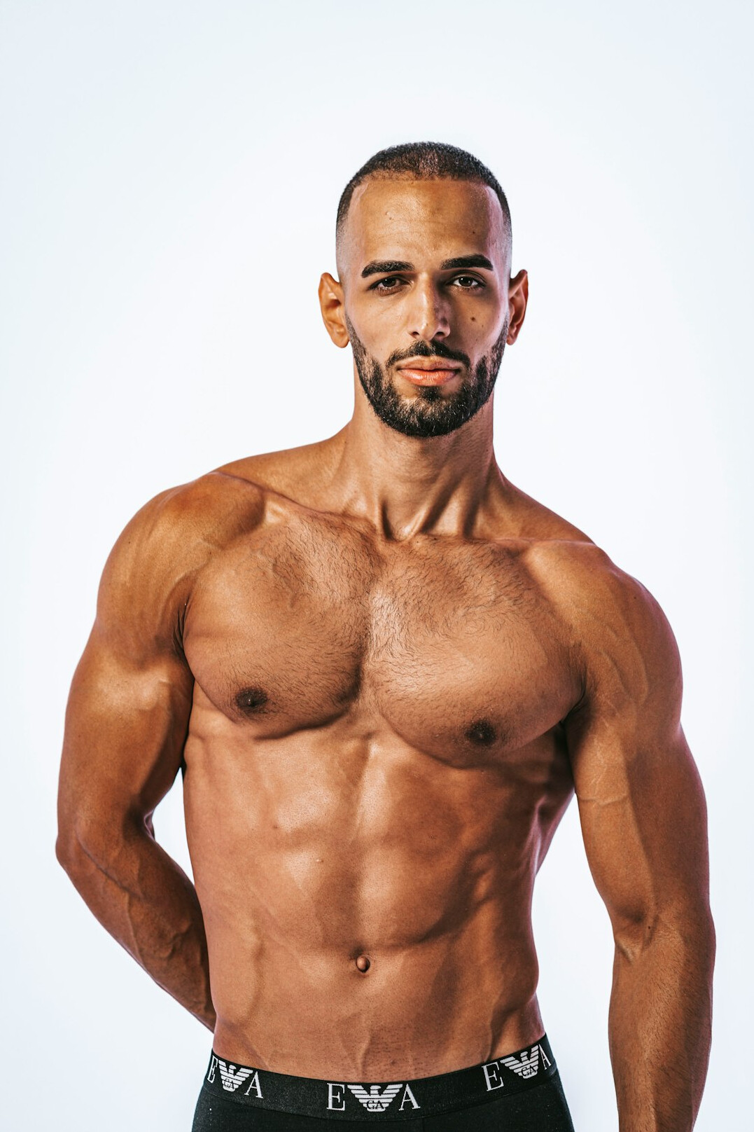 Studio portrait of a Slovenian man fitness programme manager